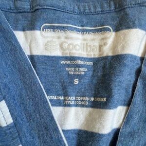 Coolibar Blue and White Striped Sun Dress